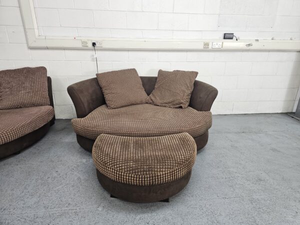 Brown Sofa and Love Seat - Image 5