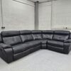 Scs Black Leather Corner Recliner Sofa - Image 2