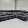 Scs Black Leather Corner Recliner Sofa - Image 3