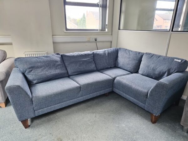 Sofology Blue Fabric Corner Sofa - Image 2