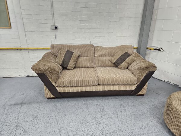 2 Seater and Swivel Chair with Footstool - Image 8