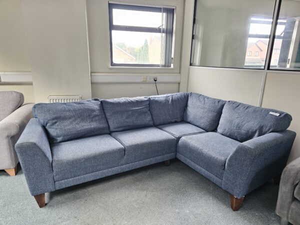 Sofology Blue Fabric Corner Sofa - Image 4