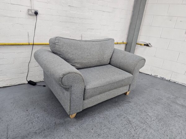 Grey Fabric Love Seat - Image 5