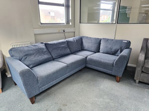 Sofology Blue Fabric Corner Sofa - Image 3