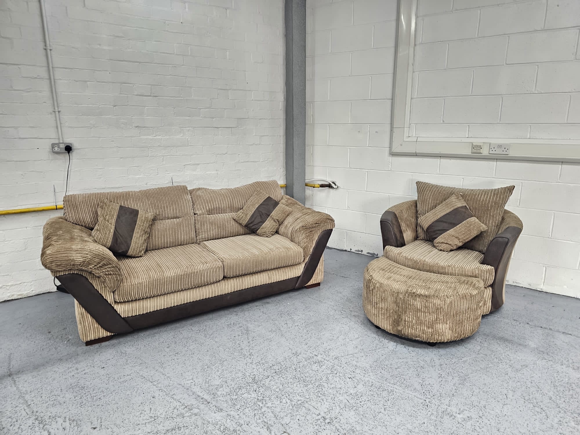 Two seater swivel chair deals