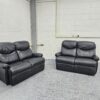 G Plan Black Leather 2 Seaters Sofas - Image 2