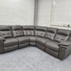Lazyboy Grey Leather Corner Sofa - Image 4