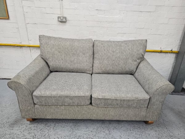 Scs Grey Fabric 2 Seater Sofas - Image 6