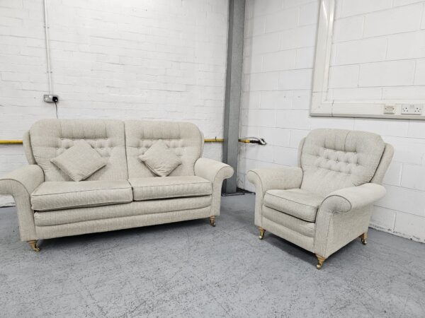 Dfs Oat Wingback Fabric 2 and 1 Seater Sofa and Chair - Image 5
