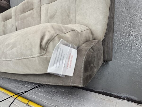 Dfs Two-Tone Grey 3 and 1 Seater Recliner Sofa and Chair - Image 6