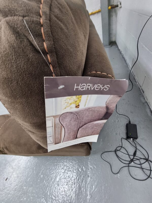 Harvey's Suede 2 Seaters Manual Recliner Sofas - Image 7
