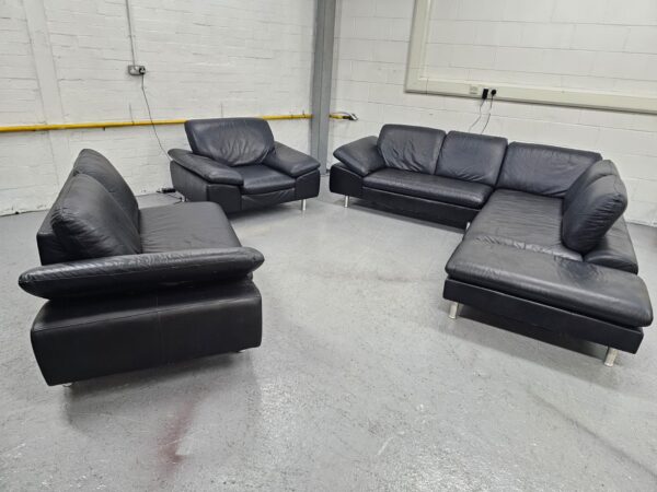 Italian Corner Sofa and 2 Seater Chaise with Chair