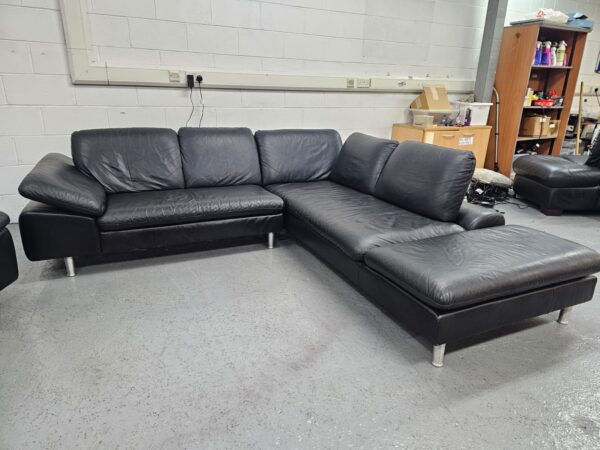Italian Corner Sofa and 2 Seater Chaise with Chair - Image 3