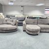 Dfs Corded 3 Seater Chaise and Big Love Seat