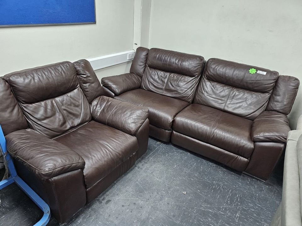 Dfs brown suede sofa deals
