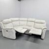 Furniture Village Oat Fabric Electric Recliner Corner Sofa - Image 5