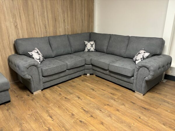 Verona Grey Corner Sofa - Image 2