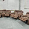 Harvey's Suede 3 Piece Suite Recliner Sofas and Chair - Image 8