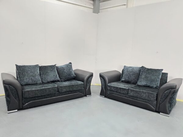 Fabric 3 and 2 Seater Sofas - Image 4