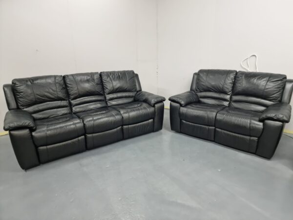 Dfs Leather 3 Piece Suite Recliner Sofas and Chair - Image 8