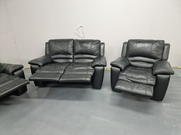 Dfs Leather 3 Piece Suite Recliner Sofas and Chair - Image 11