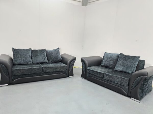 Fabric 3 and 2 Seater Sofas - Image 2