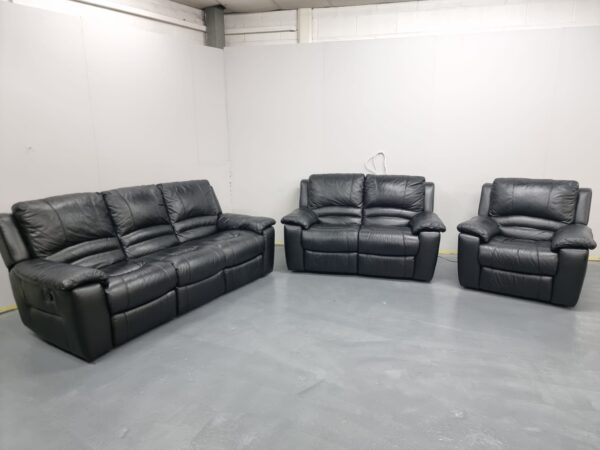 Dfs Leather 3 Piece Suite Recliner Sofas and Chair - Image 3