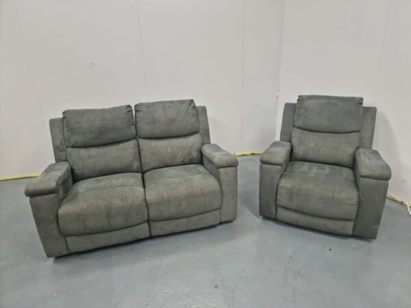 Dfs 2 and 1 Seater Manual Recliners Sofa and Chair - Image 3