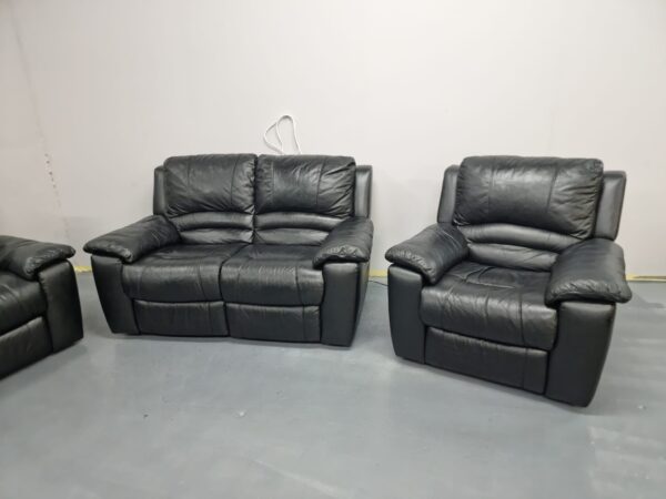 Dfs Leather 3 Piece Suite Recliner Sofas and Chair - Image 9