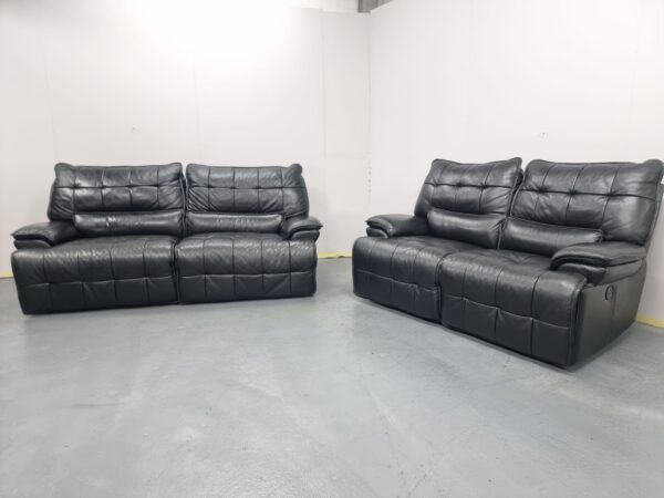 Sofology Premium Leather Electric Reclining Three and Two-Seater - Image 3