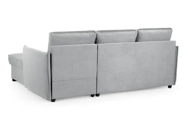 Miel Plush Grey Universal Corner Sofabed - Image 3