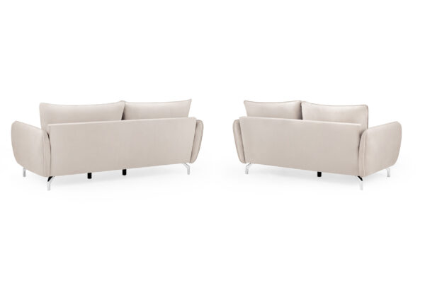 Lavard Beige 3 and 2 Seater Sofas - Image 4