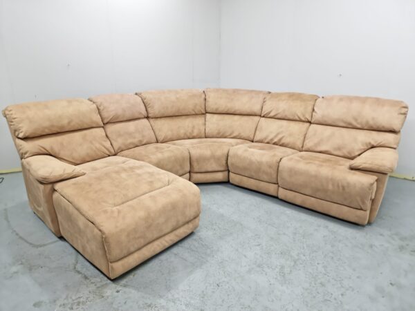 Dfs Suede Recliner Corner Chaise Sofa - Image 2