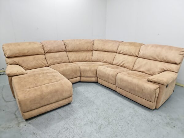 Dfs Suede Recliner Corner Chaise Sofa - Image 3