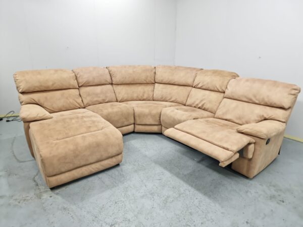 Dfs Suede Recliner Corner Chaise Sofa - Image 5