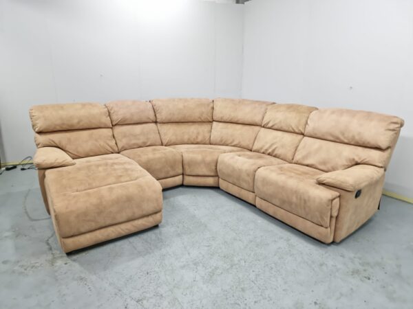 Dfs Suede Recliner Corner Chaise Sofa