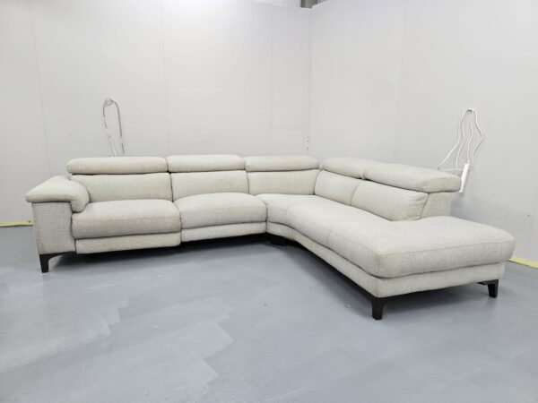 Sofology Grey Fabric Electric Recliner Corner Sofa