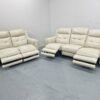 Violino Italian Full Premium Leather 3 and 2 Seater Electric Recliner Sofas - Image 4