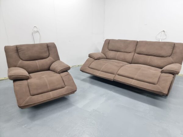 Harvey's 3 and 1 Seater Electric Recliner Sofa and Swivel Chair with Footstool - Image 5