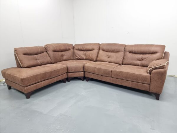 Harvey's Suede Corner Sofa - Image 3