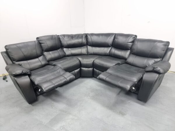 Harvey's Leather Modular Manual Recliner Corner Sofa - Image 5