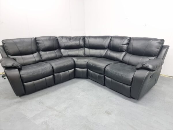 Harvey's Leather Modular Manual Recliner Corner Sofa - Image 2