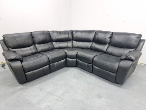 Harvey's Leather Modular Manual Recliner Corner Sofa