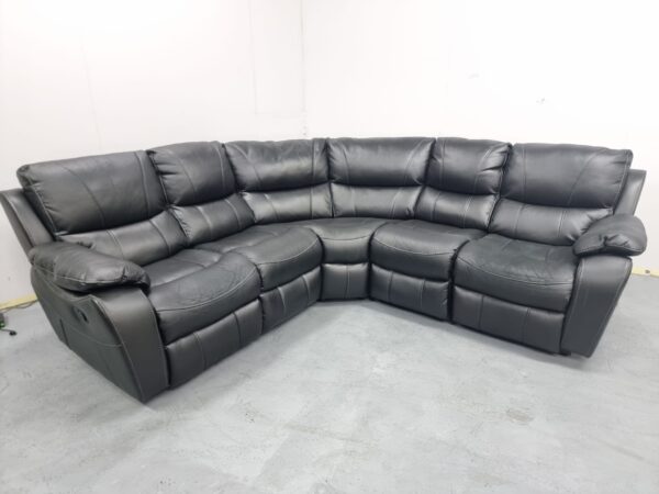Harvey's Leather Modular Manual Recliner Corner Sofa - Image 3
