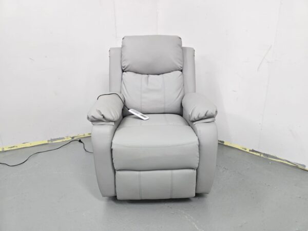 Grey Leather Massage High Rise Chair