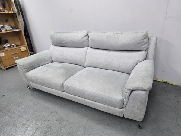 Suede 3 Seater Sofa - Image 2