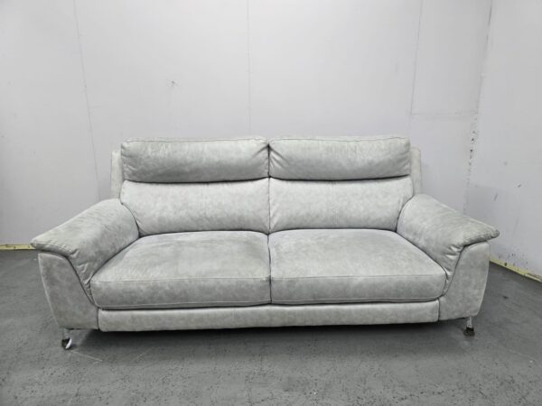 Suede 3 Seater Sofa - Image 3