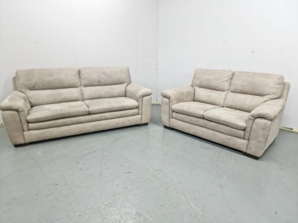 Dfs Suede 3 and 2 Seater Sofas - Image 2