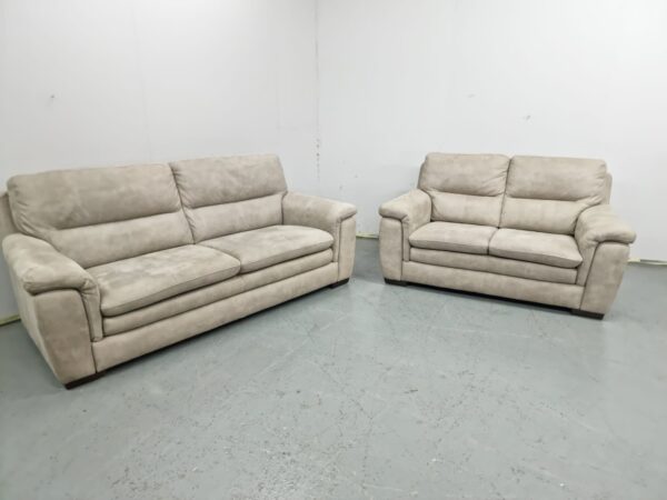 Dfs Suede 3 and 2 Seater Sofas - Image 3