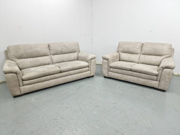 Dfs Suede 3 and 2 Seater Sofas - Image 4